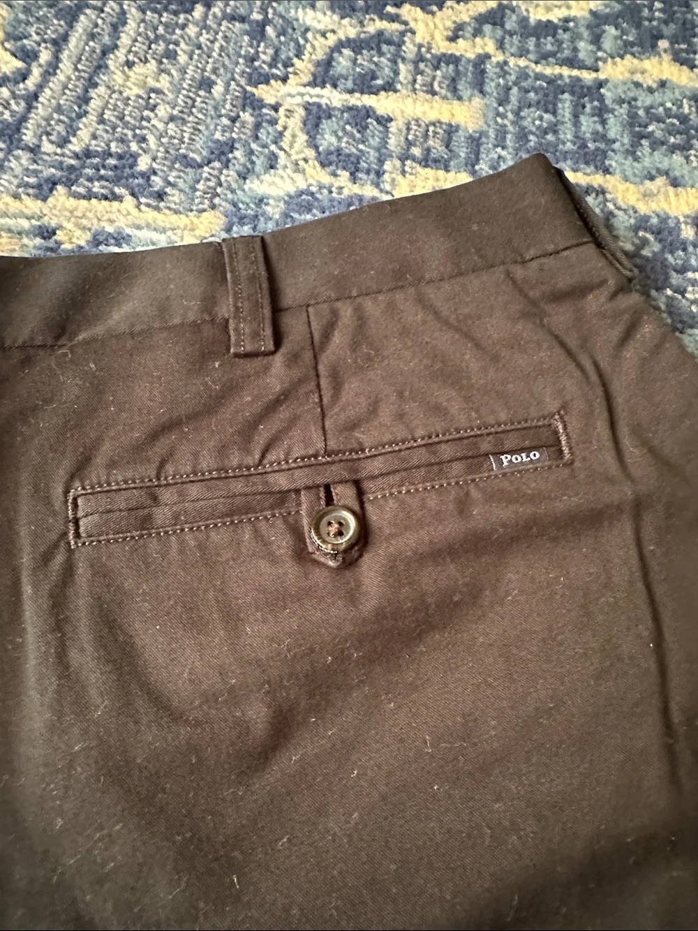 Polo by Ralph Lauren Black Cotton Chino Pants 36x32